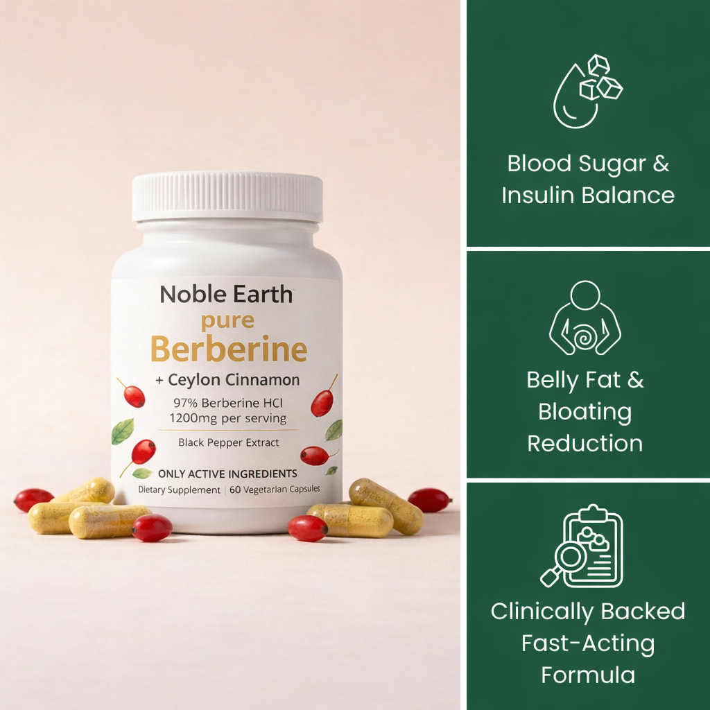 Berberine + Ceylon Cinnamon Capsules (1,000mg)